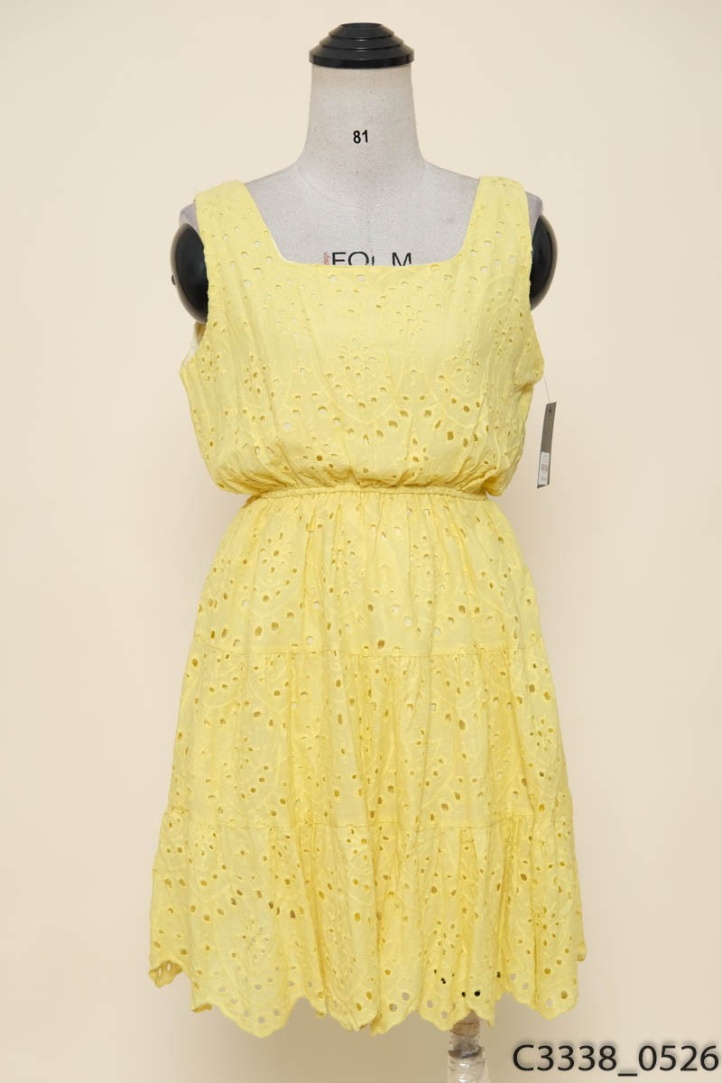 Đầm 2 dây vàng New Tags