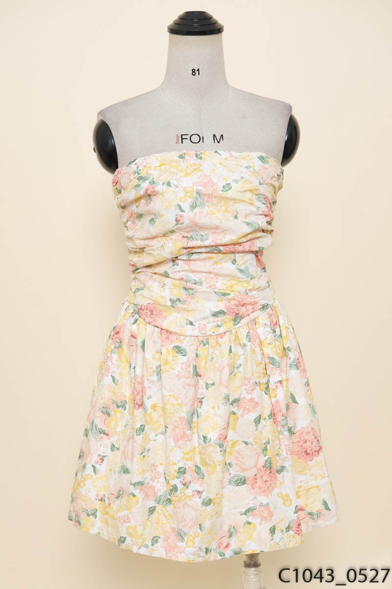 TŨM CLOTHINGS - Đầm hoa vàng hồng