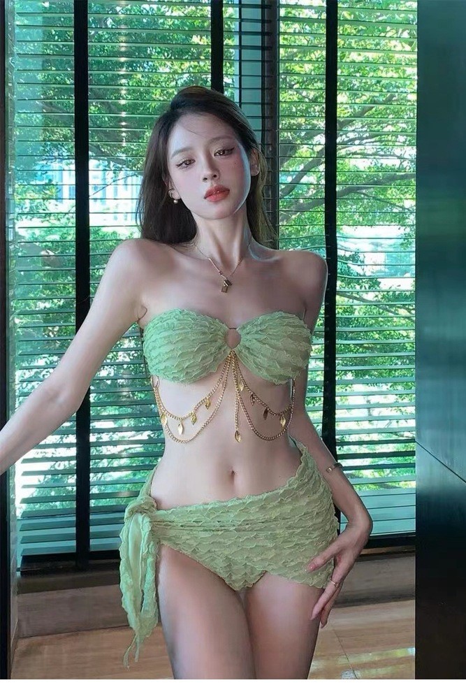 Set 3 món bikini xanh