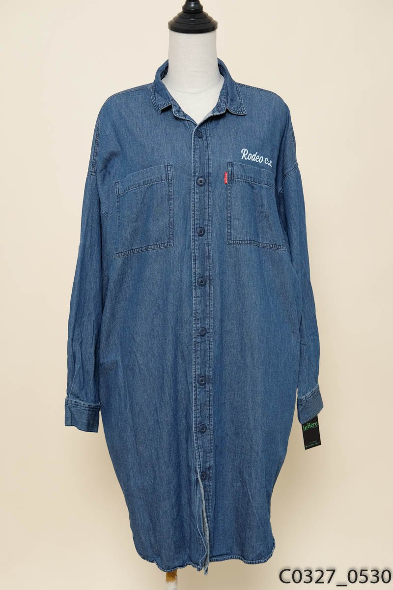 RODEO CROWNS - Đầm jeans xanh