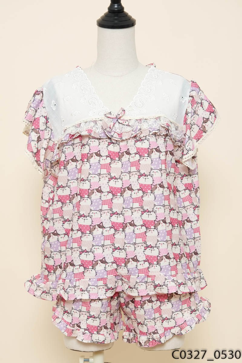 Set đồ ngủ mèo hồng New Tags