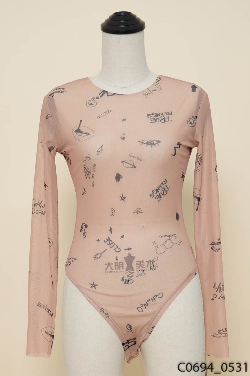 Bodysuits be họa tiết