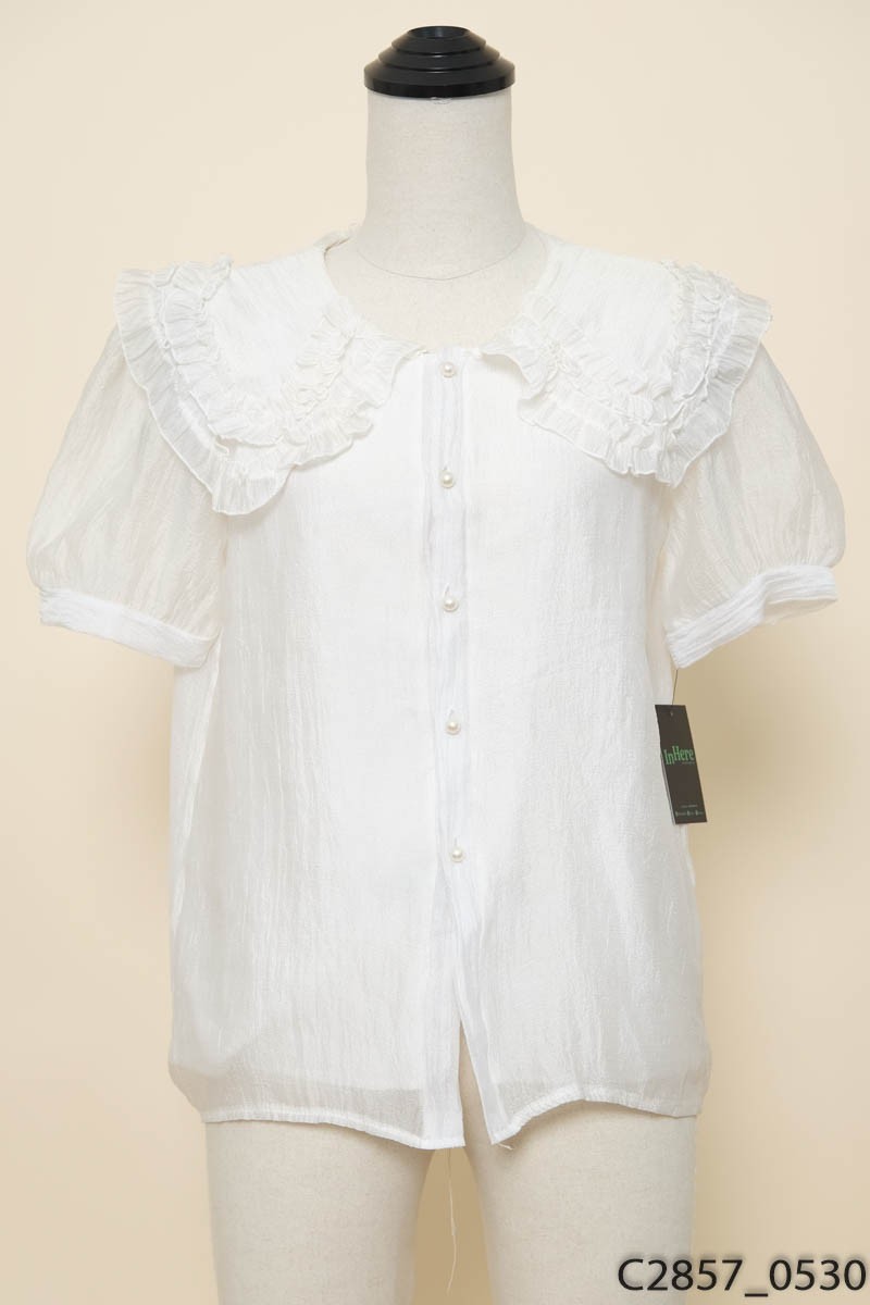 Áo trắng be cộc tay
