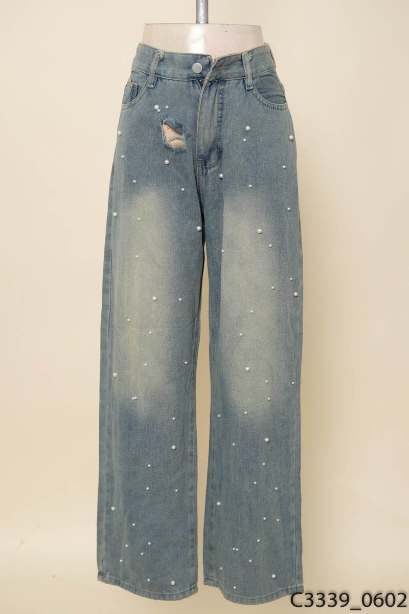 Quần jeans đính ngọc New Tags