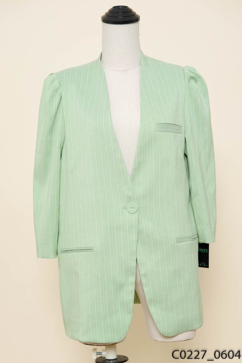 Áo vest xanh sọc