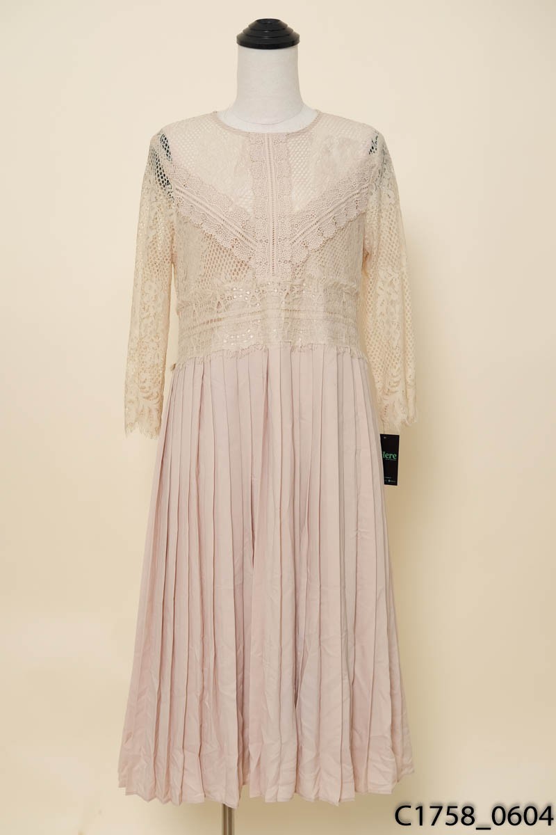 Đầm be phối ren Zara
