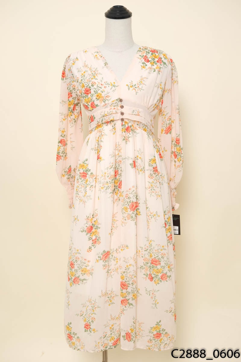 Đầm hồng hoa New Tags