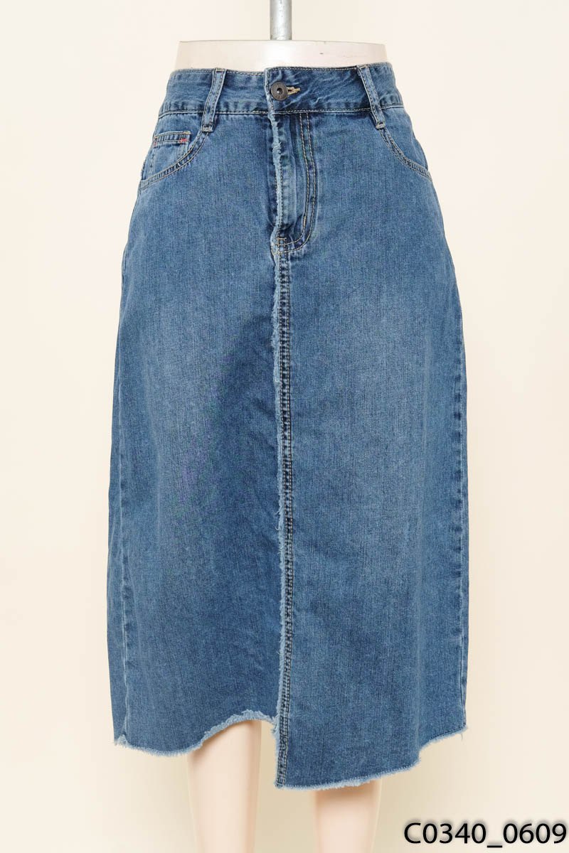 Chân váy jeans xanh
