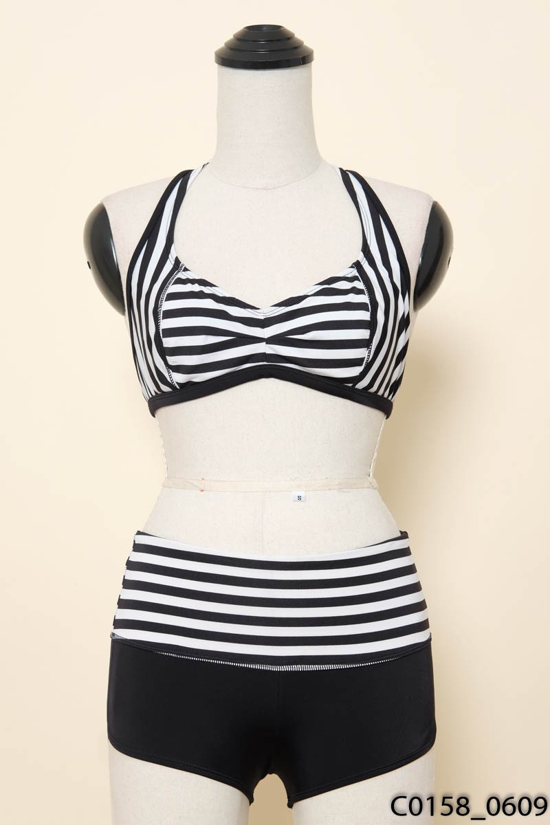 JANTZEN - Bikini trắng đen