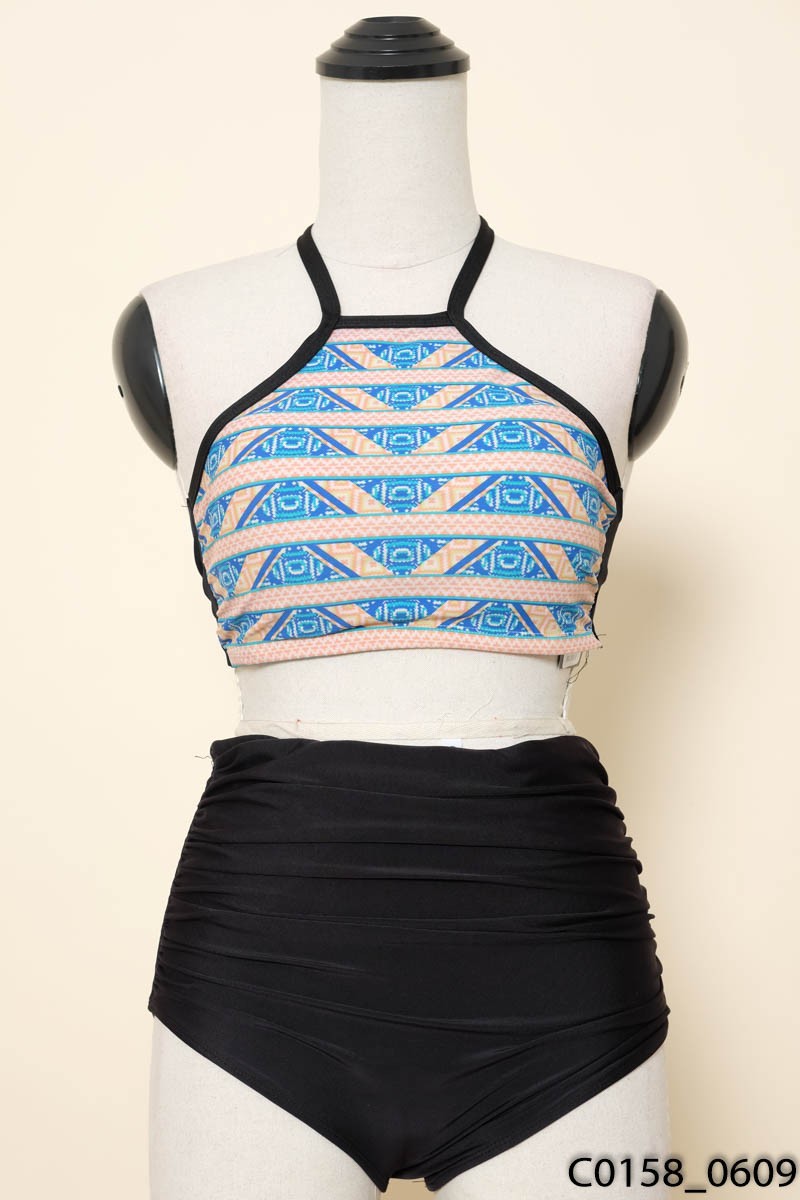 Tankini đen cam
