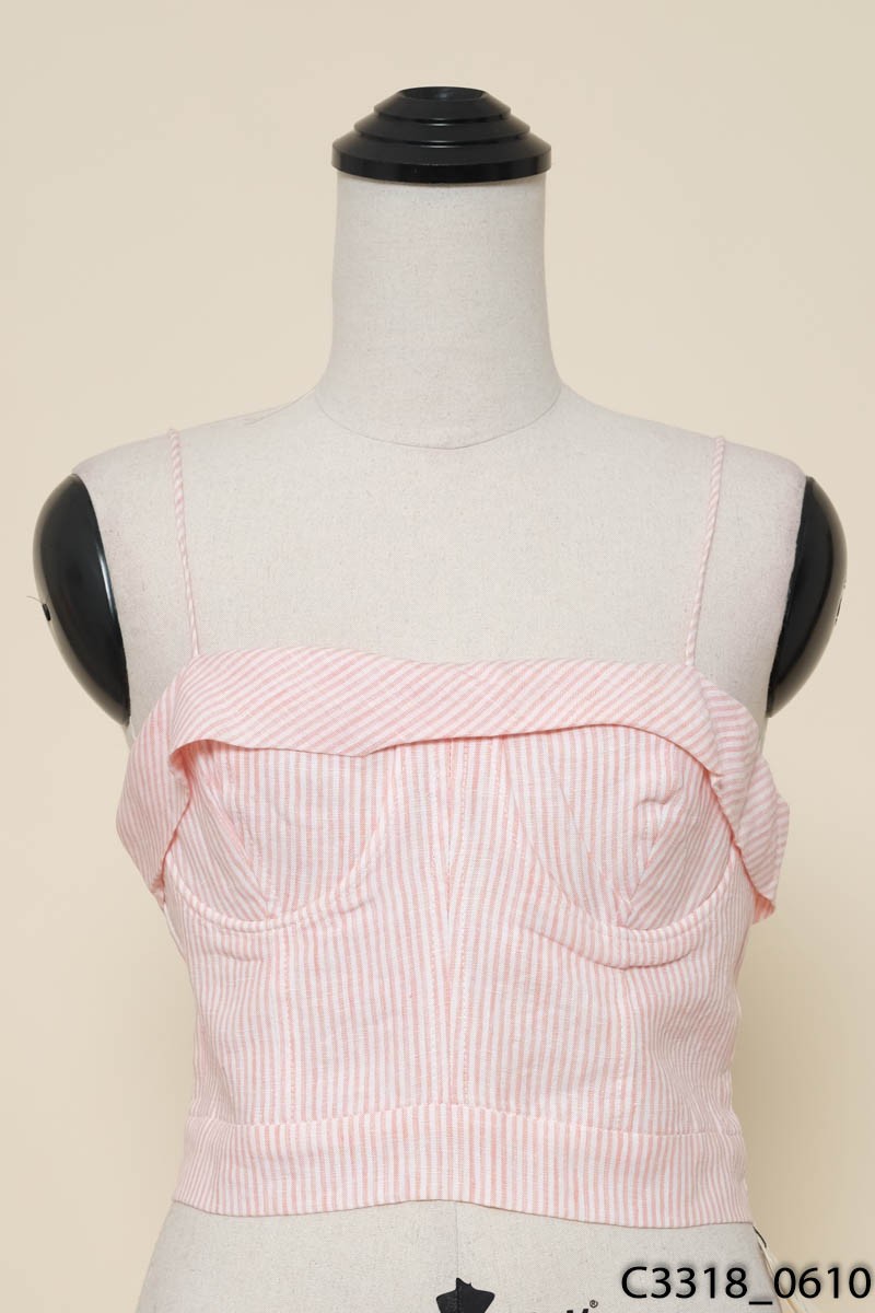 Áo sọc hồng New Tags