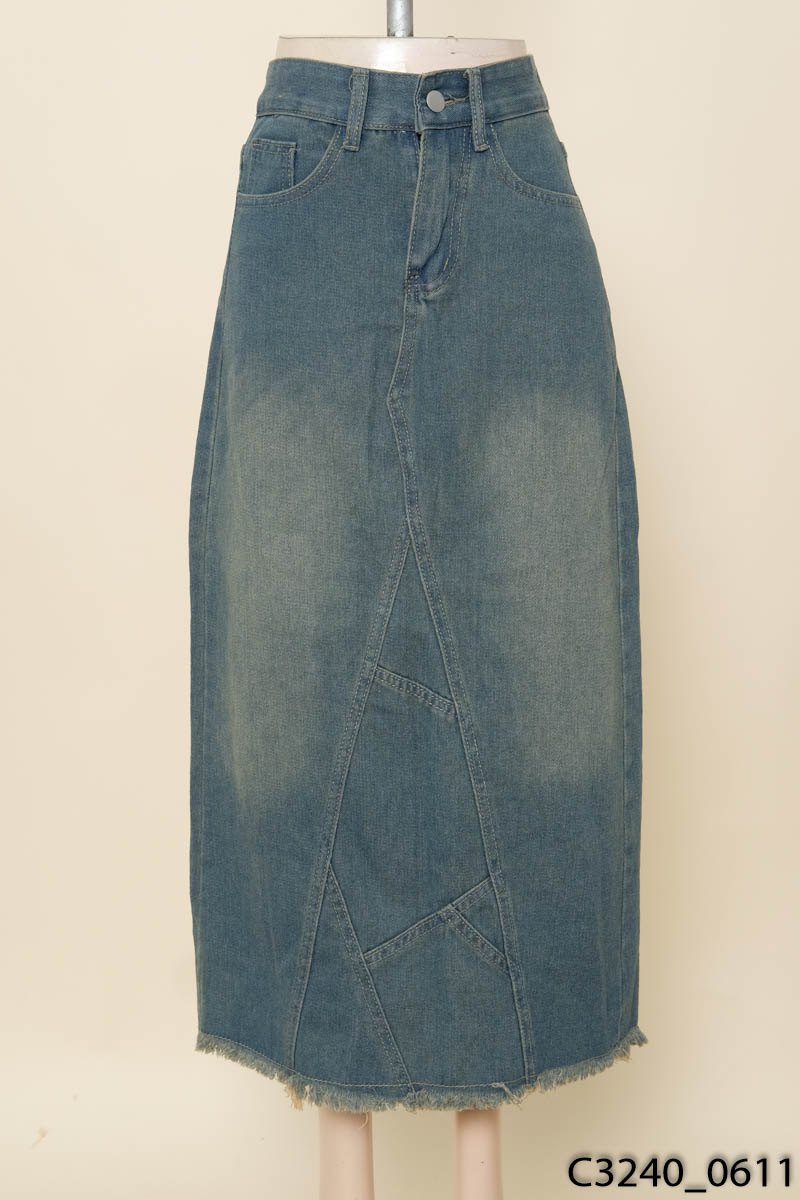 Chân váy jeans xanh
