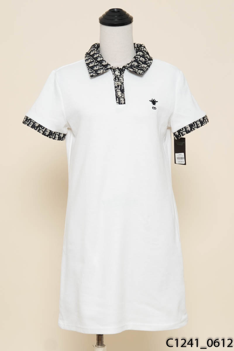 Đầm polo trắng