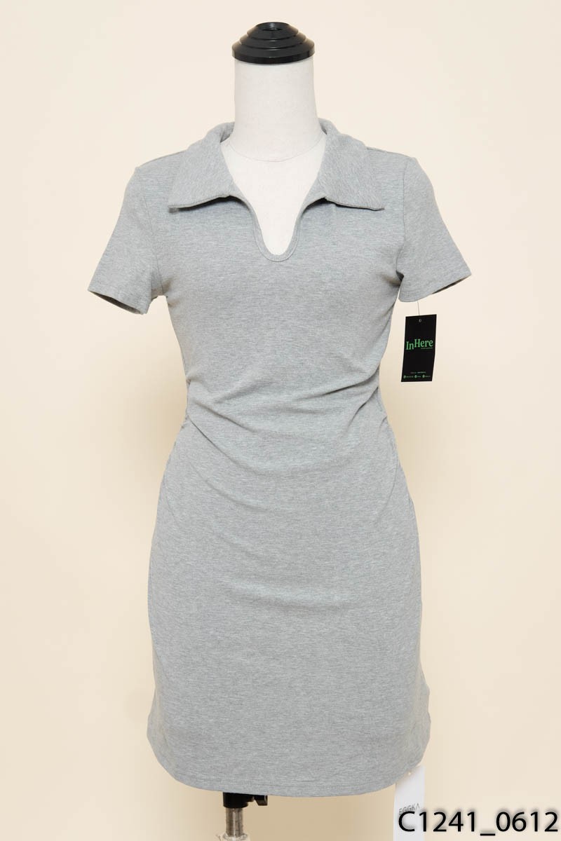 EGGKA - Đầm xám cộc tay New Tags