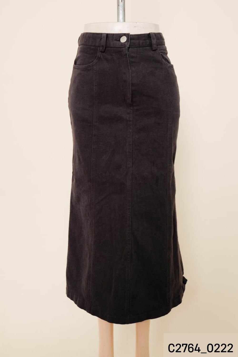 Chân váy jeans xám