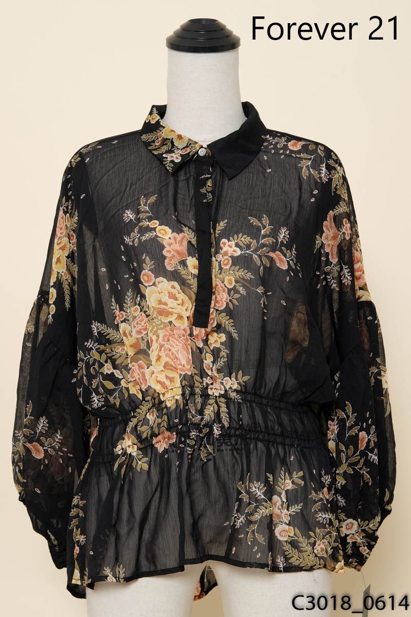 Áo đen hoa Forever 21
