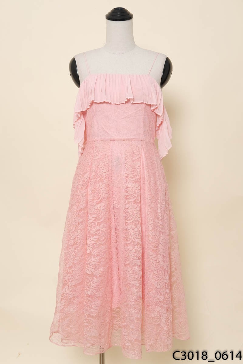 Đầm ren hồng Elise