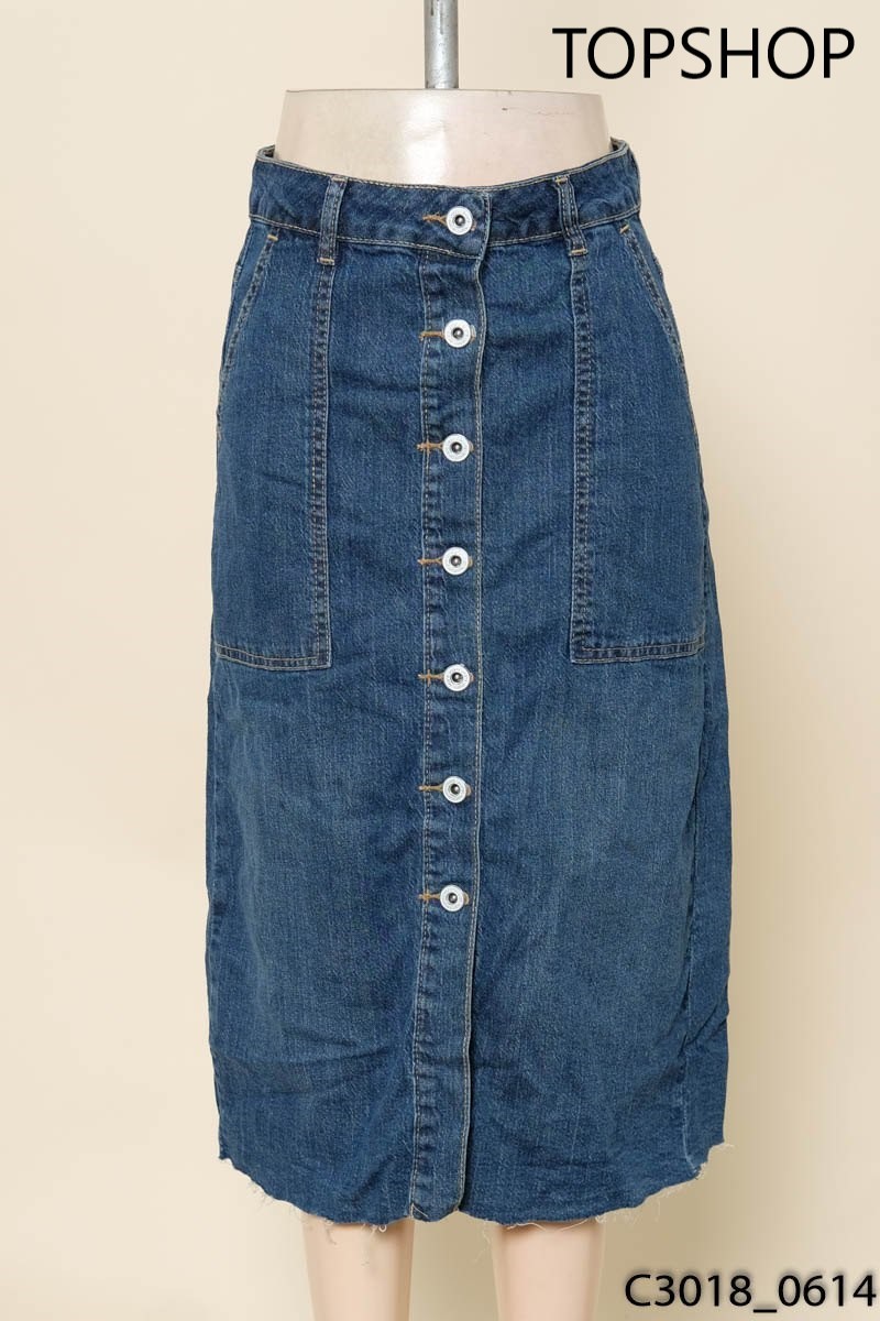 Chân váy jeans xanh Topshop