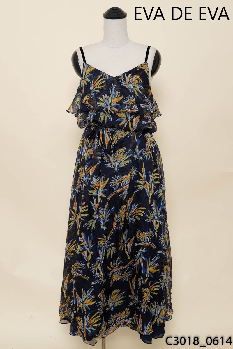 Đầm 2 dây lá xanh Eva De Eva New Tags