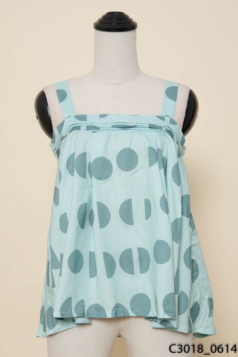 Áo xanh chấm bi New Tags