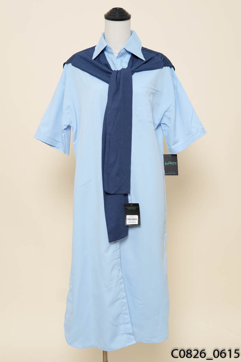Đầm xanh thủy thủ New Tags