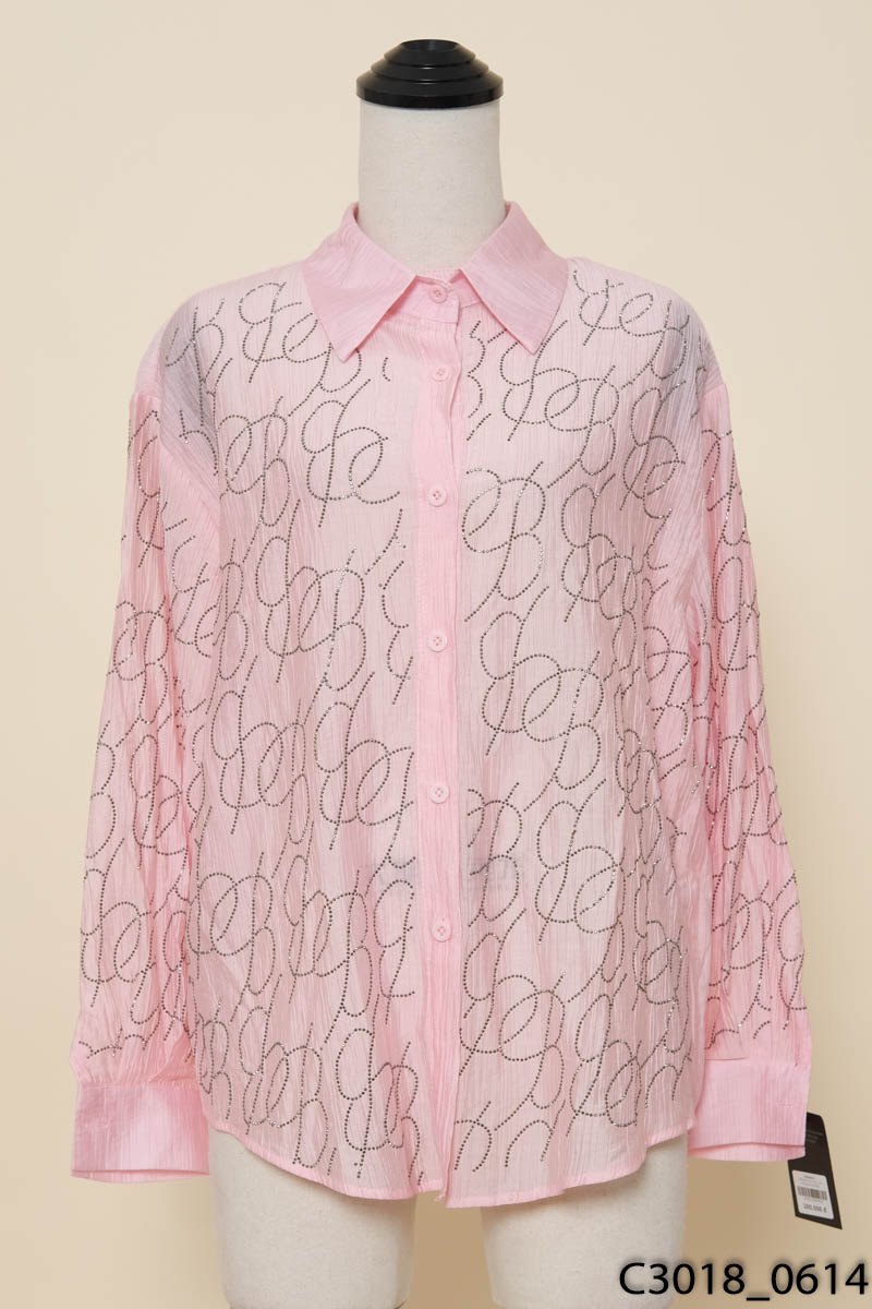 Áo hồng đá hình New Tags