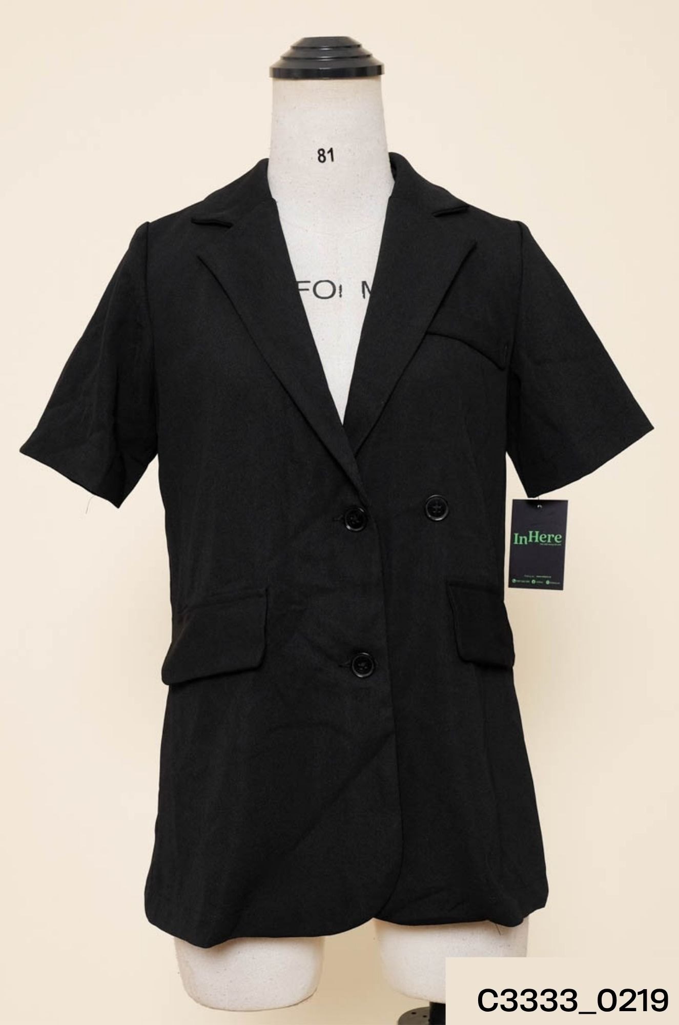Áo khoác vest đen New Tags