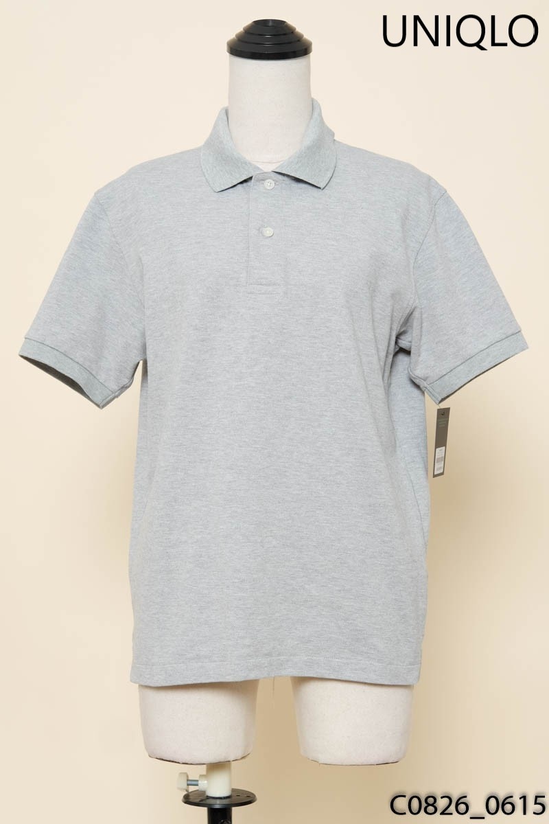 Áo polo xám Uniqlo