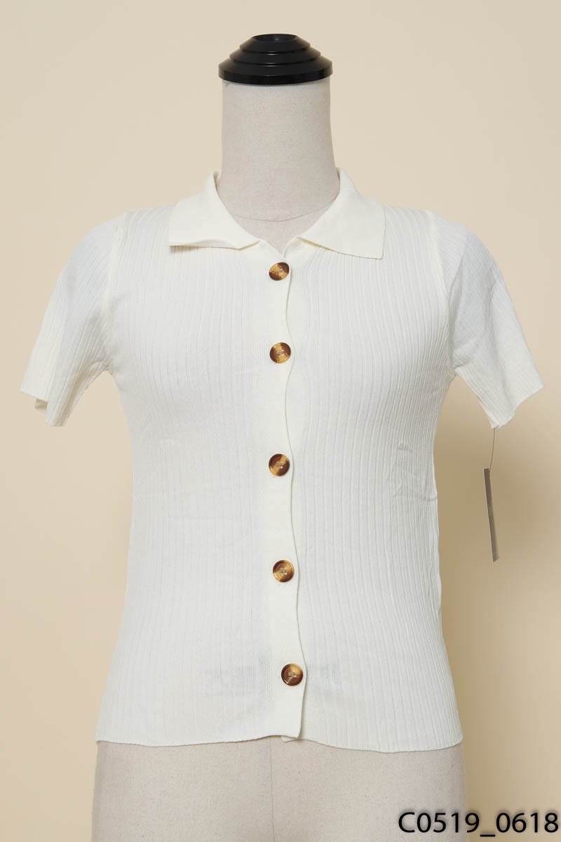 Áo trắng cổ polo New Tags