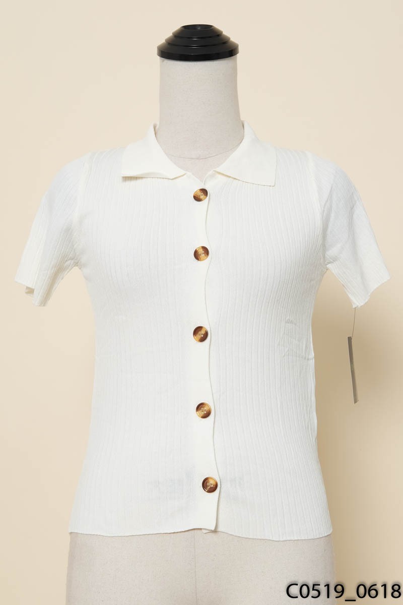 Áo trắng cổ polo New Tags