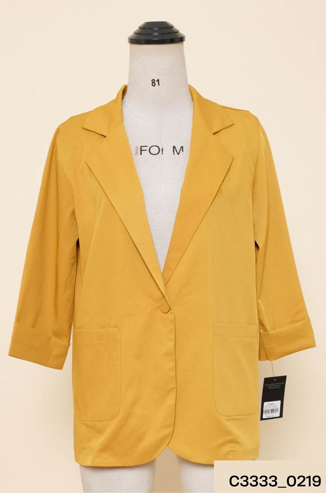 Áo blazer vàng