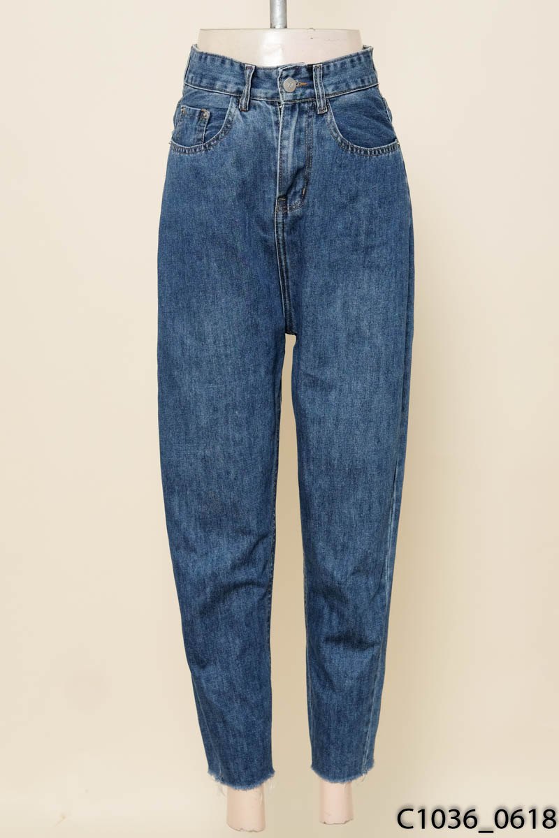 Quần jeans tua dua ống