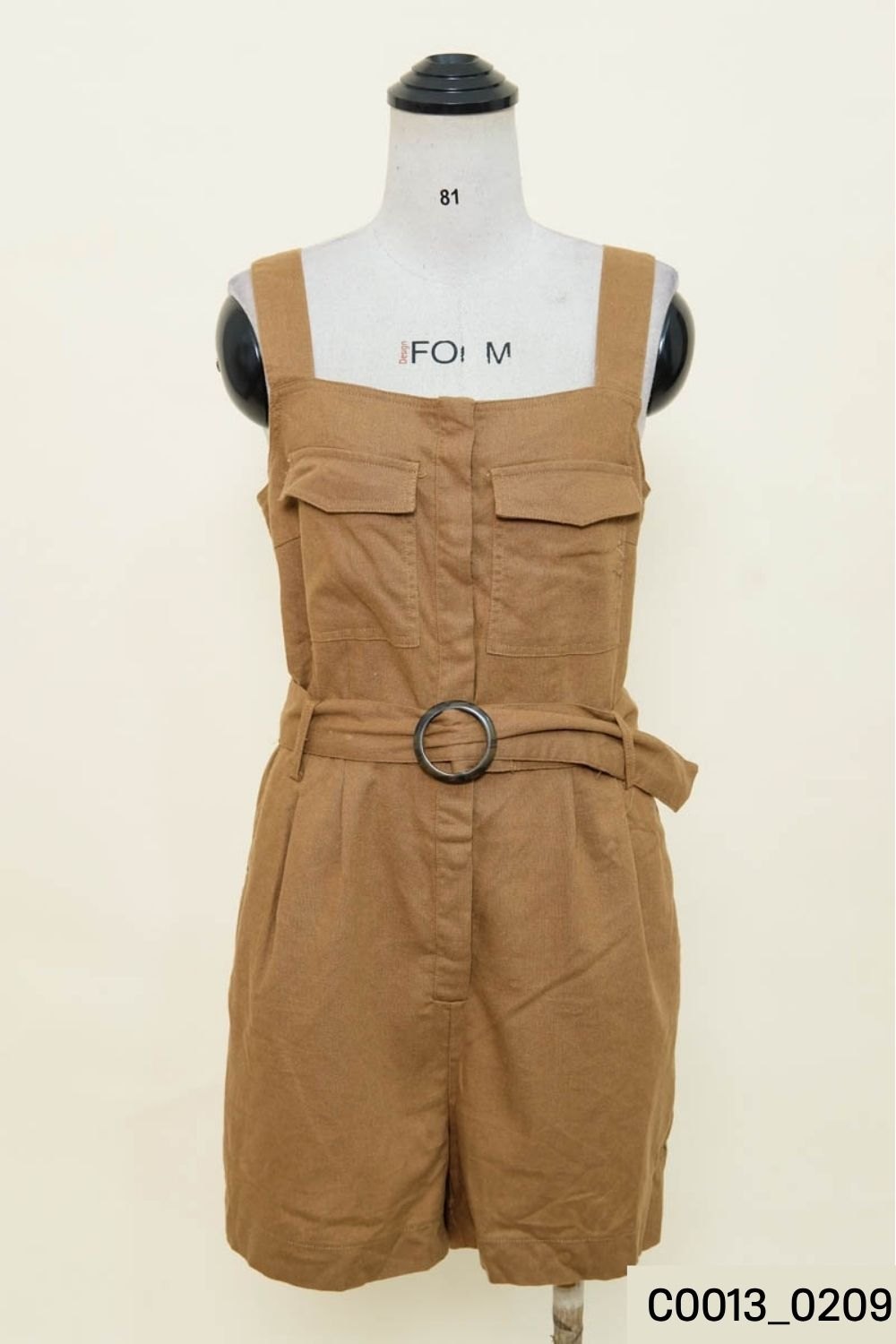 Jumpsuit 2 dây nâu