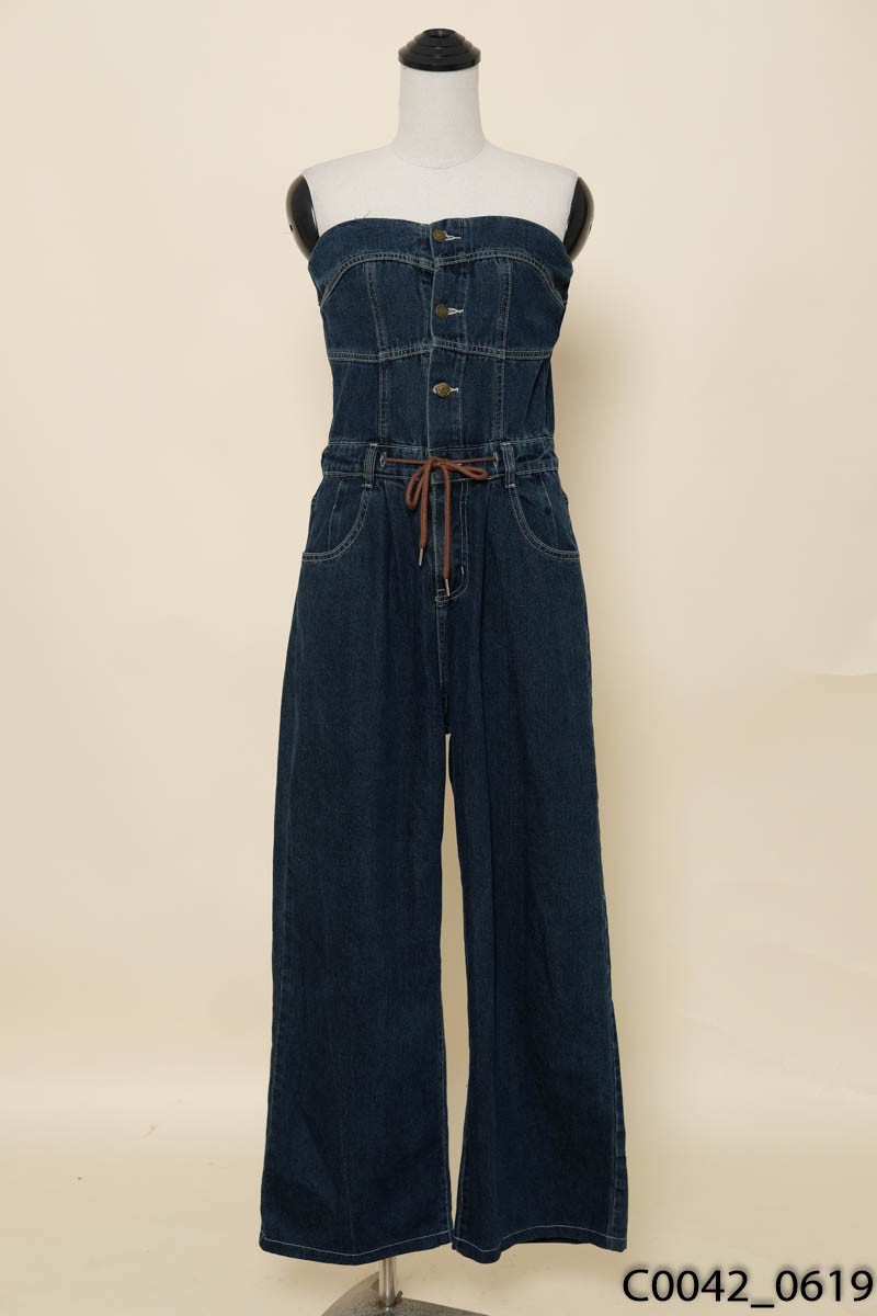 Jumpsuits jeans xanh