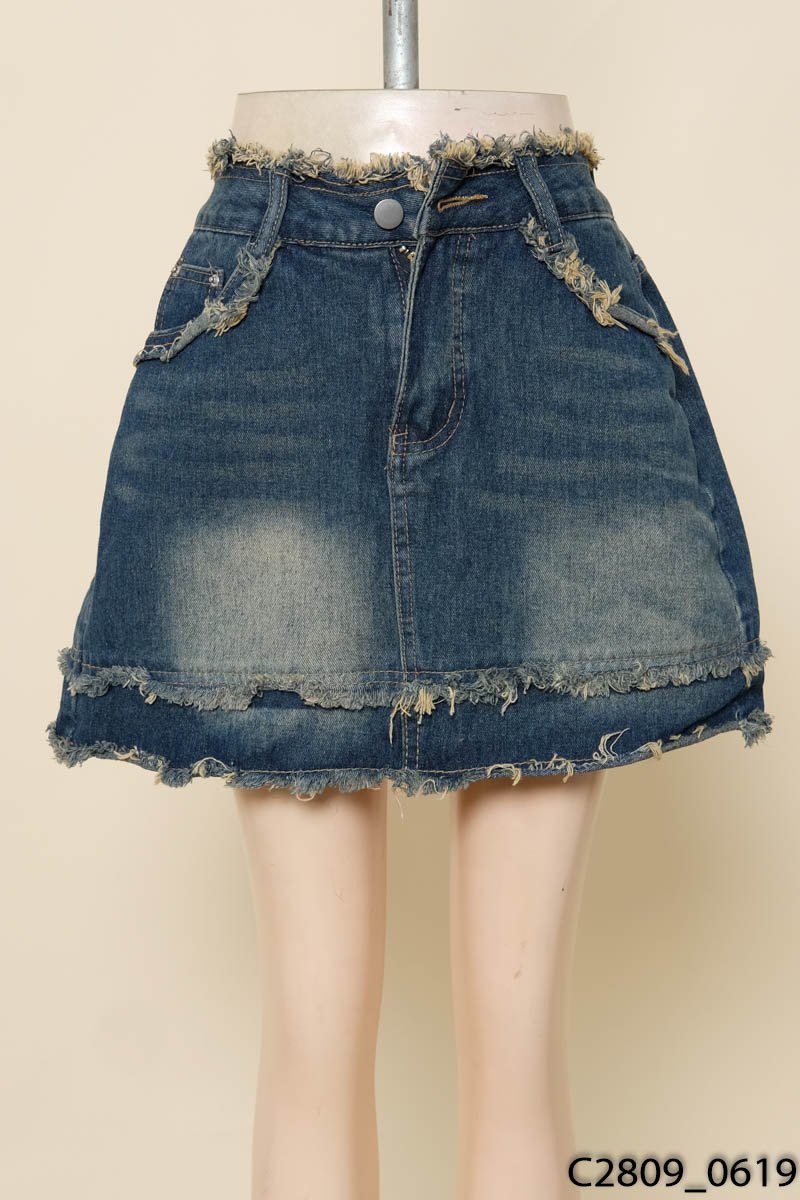 Chân váy jeans xanh New Tags
