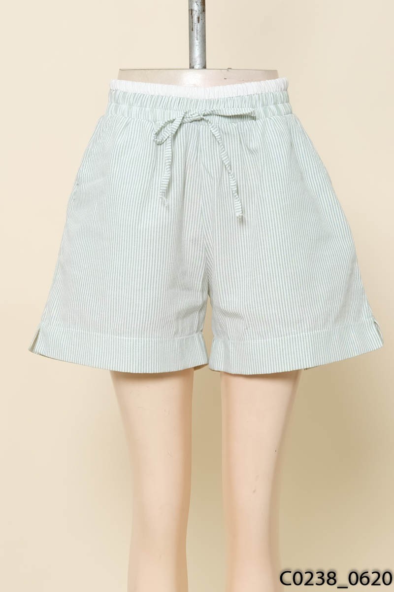 AMIROSSI - Quần shorts sọc xanh