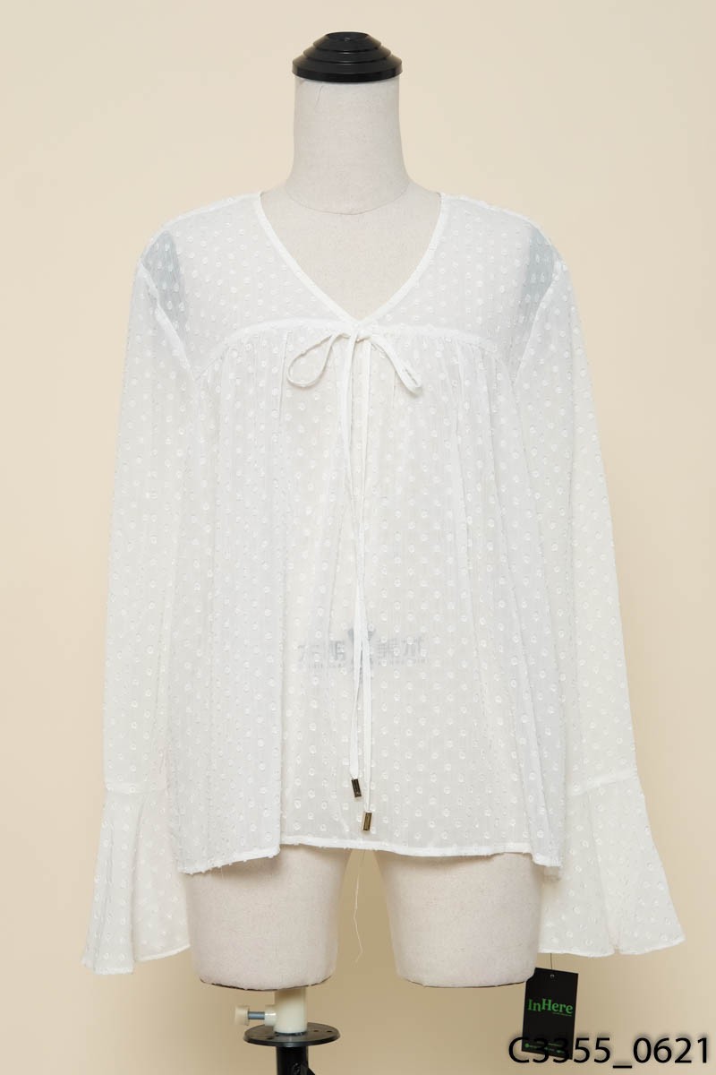 Áo babydoll trắng