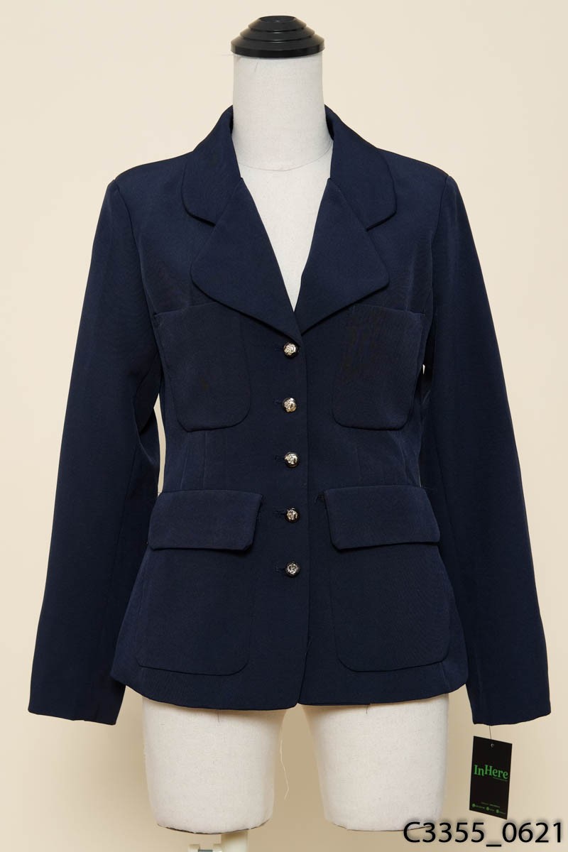 Áo vest xanh chiết eo