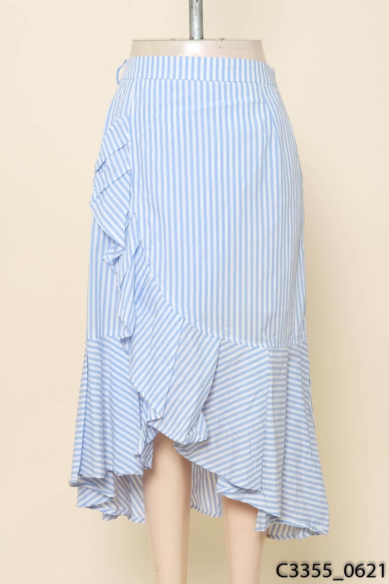 Chân váy sọc xanh Ivy Moda