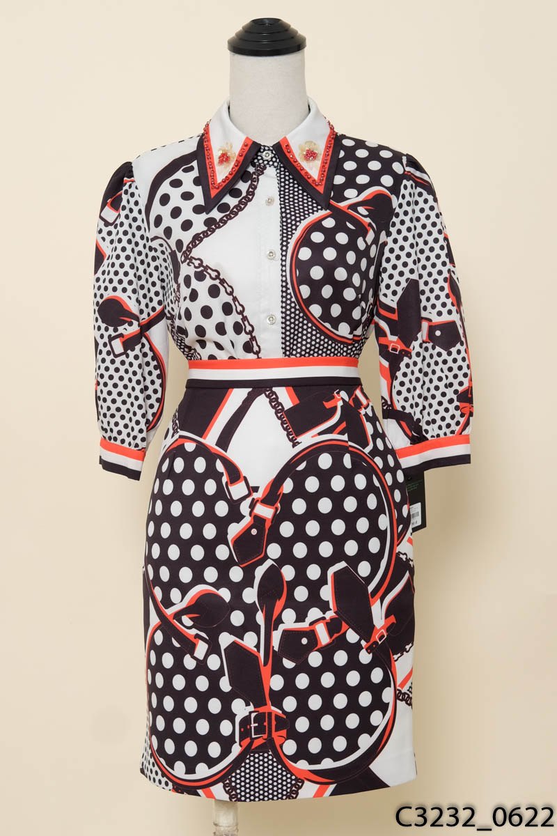 Set áo + chân váy đen đỏ