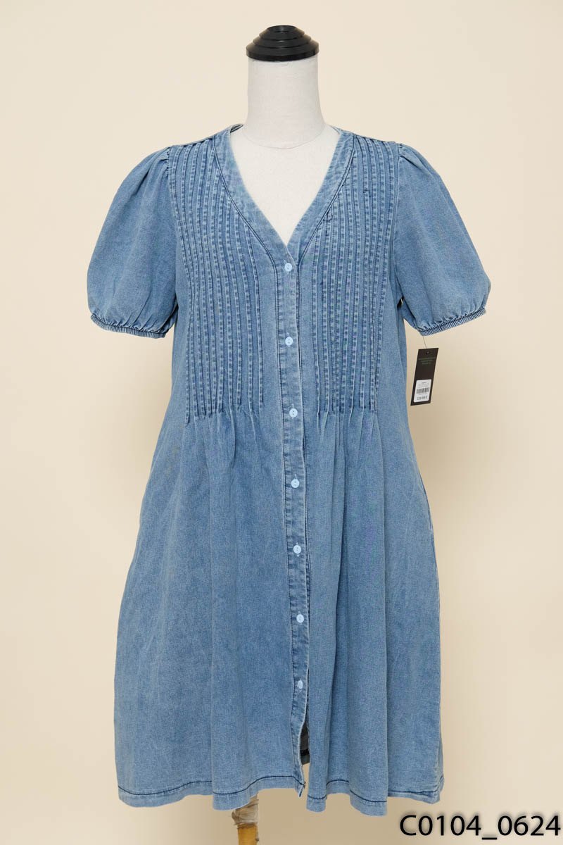 Đầm jeans xanh
