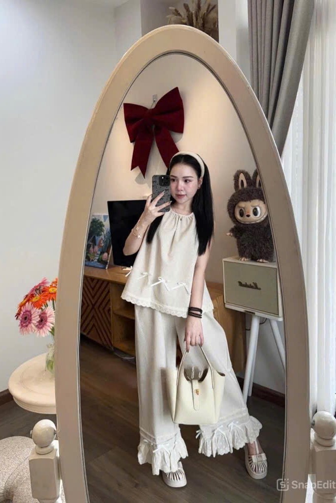Set áo + quần be nơ