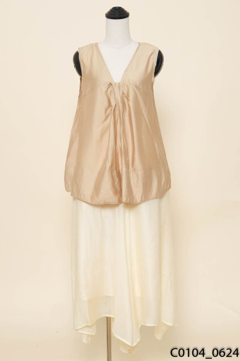 MOULIE - Set áo + quần be