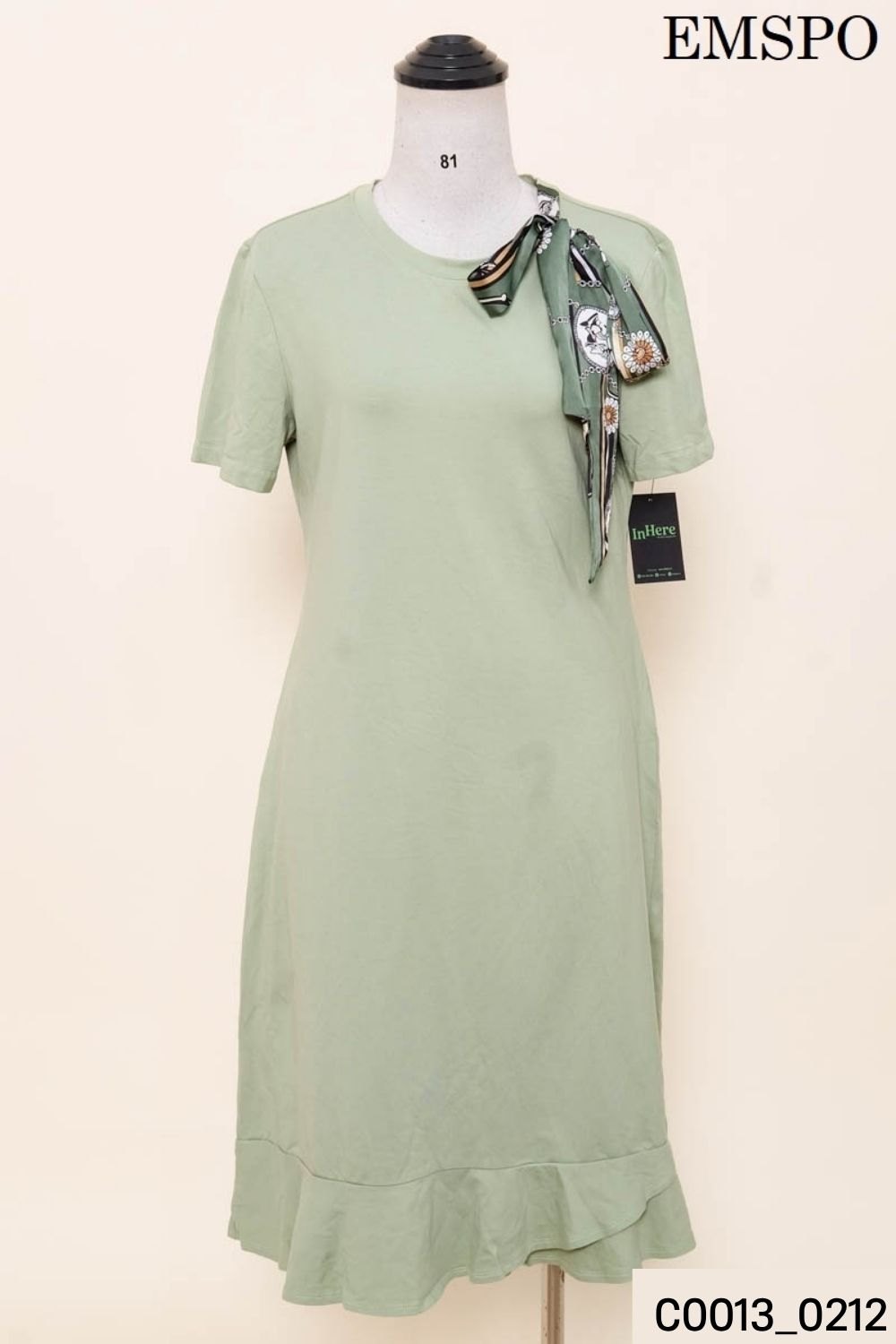 Đầm thun xanh Emspo