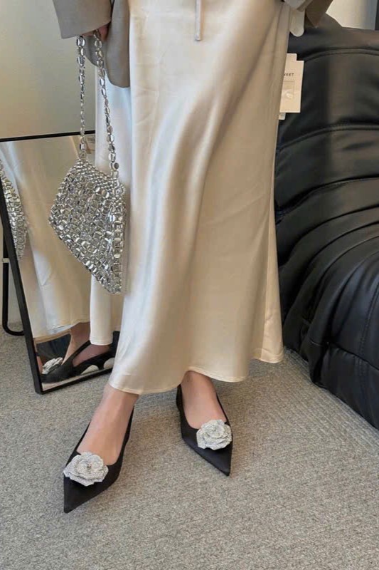 MIMISI SHOES - Giày đen đế bệt slingback