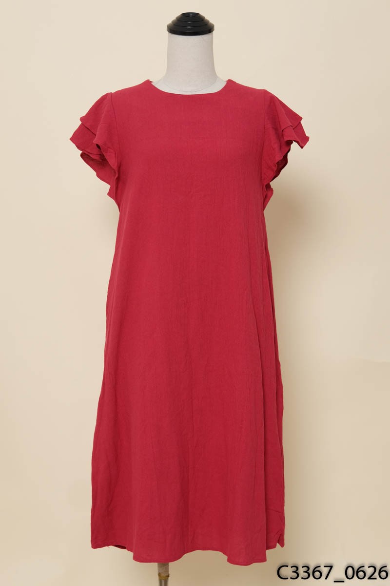 Đầm đỏ tía New Tags