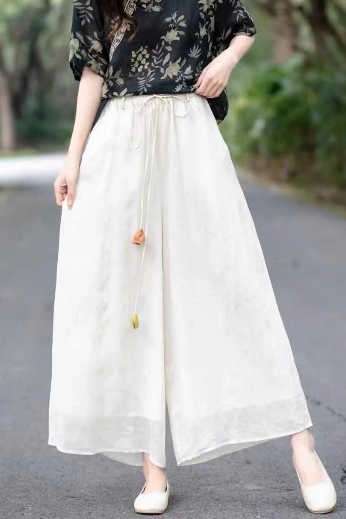 Quần be eo chun New Tags