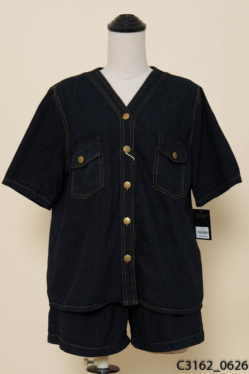 Set jeans xanh đen
