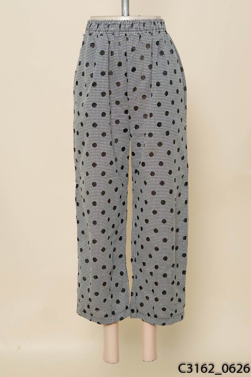 Quần caro đen trắng