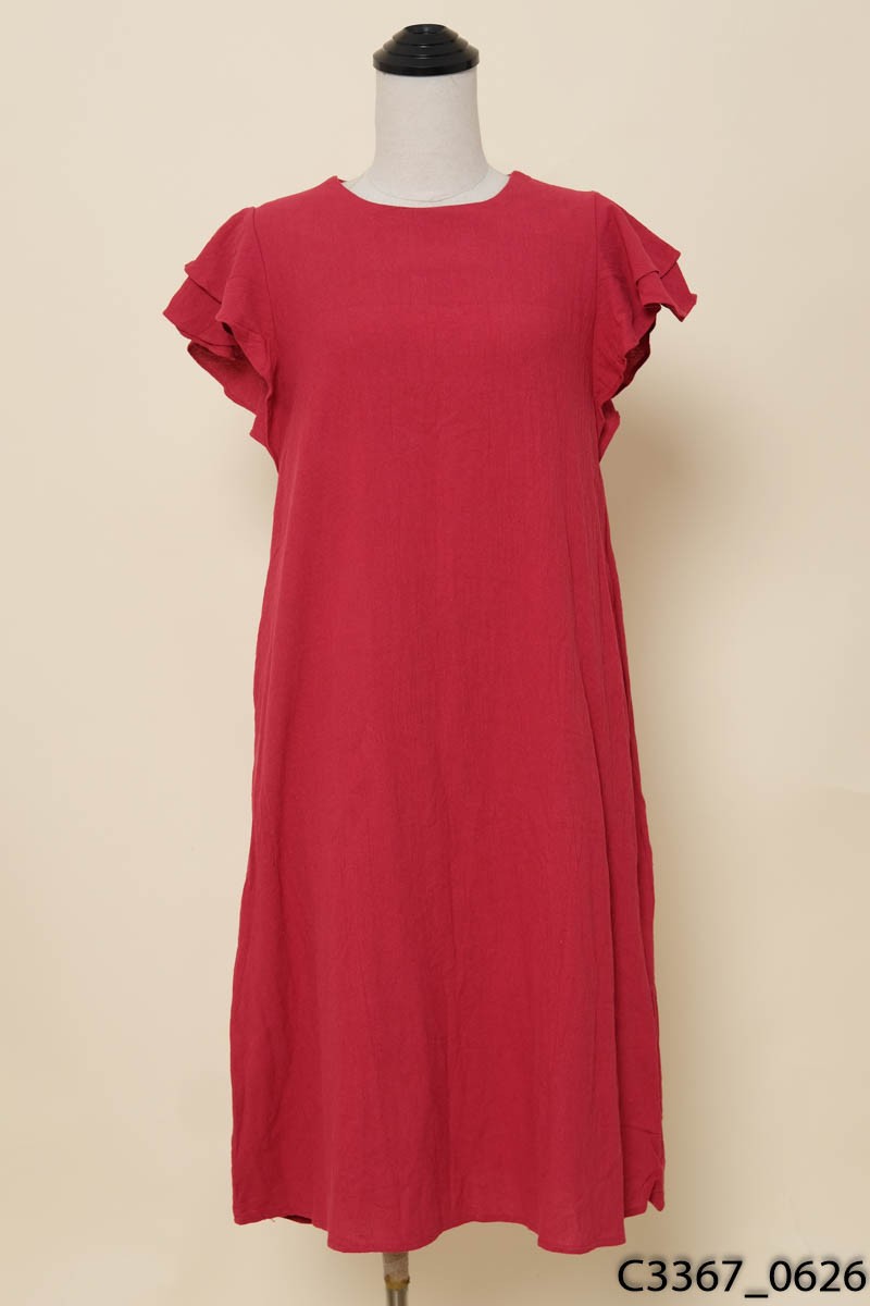 Đầm đỏ tía New Tags